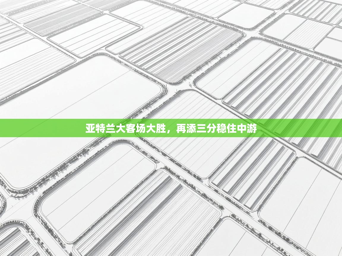 亚特兰大客场大胜,再添三分稳住中游 第1张